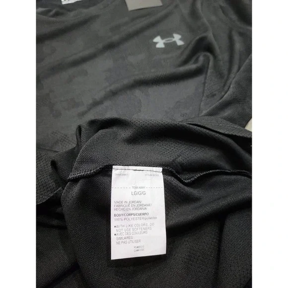 Under Armour Men's Camo Training Vent Short Sleeve Shirt Large Black - Picture 8 of 10